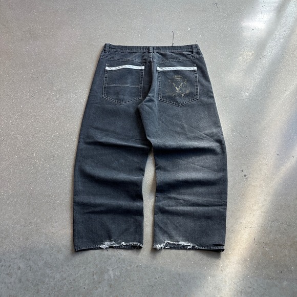 Vintage Grail Southpole Gold Tab Baggy Gray Jeans 38x30 - Picture 2 of 7